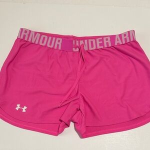 Under Armour Women's Bright Pink Athletic Shorts